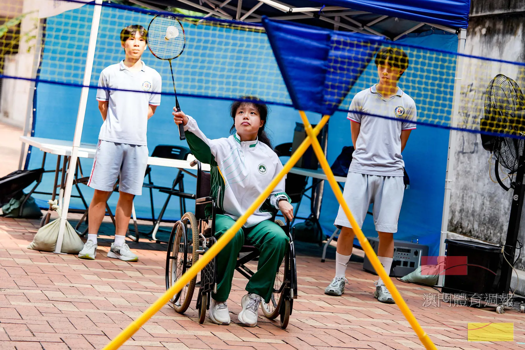 副2 吳卓昕表示輪椅羽毛球較想像中還要困難.jpg